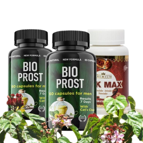 PACK 2 BIOPROST DE 60 TABLETAS Y 1 ERK MAX DE REGALO PARA SOLUCIONAR PROBLEMAS DE LA PRÓSTATA